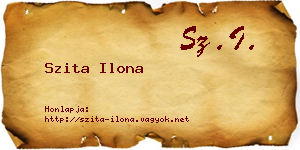 Szita Ilona névjegykártya